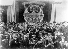 Byers Green Banner at Durham Miner's Gala c.1920.