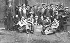 M. Coulson & Co. Ironworks workers, Merrington Lane, 19th August 1946.