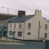 Bottom of the High Street and start of Cheapside showing Cenotaph and The Bridge Public House